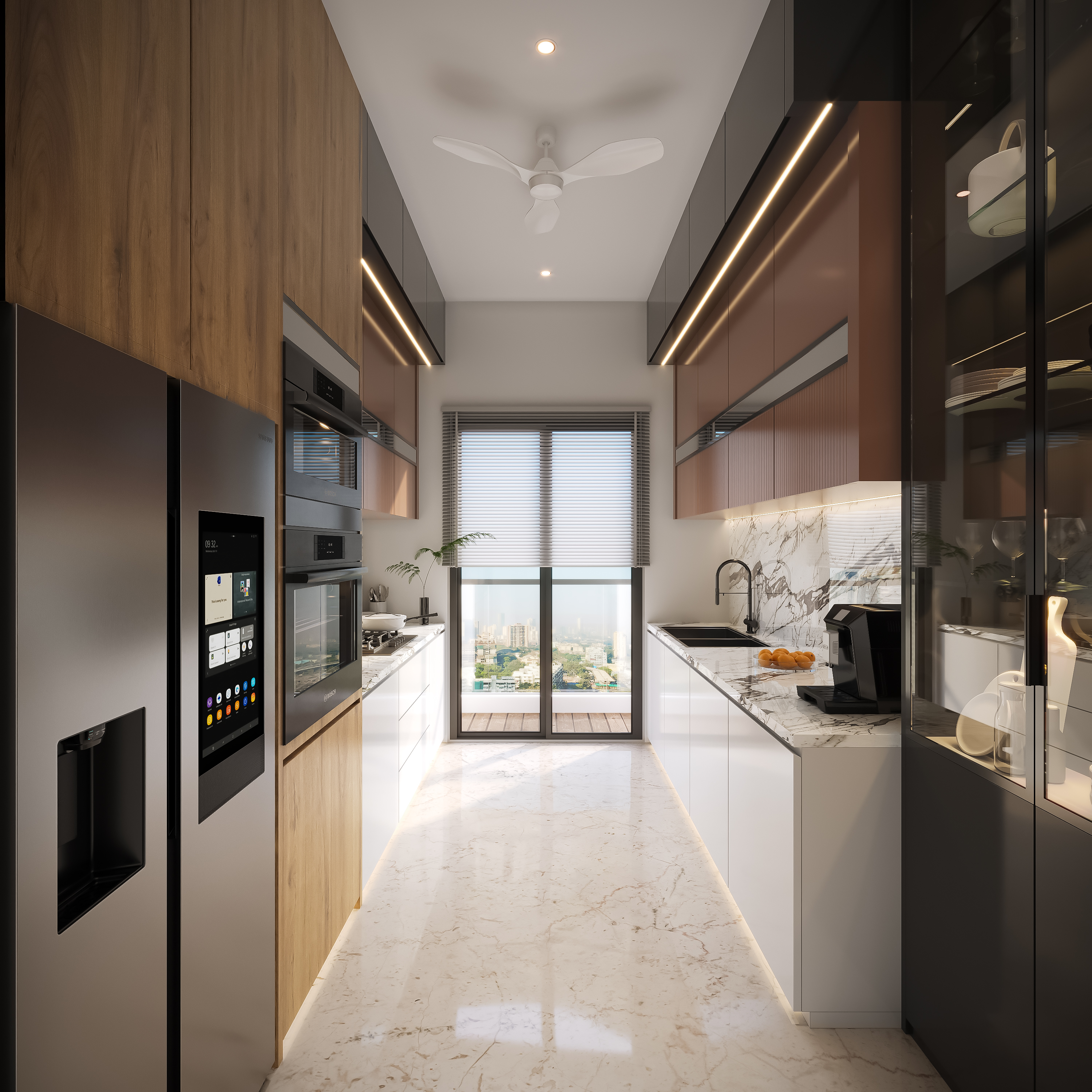 Contemporary Residence – Kitchen, architectural 3D visualisation by Form Arc Visuals