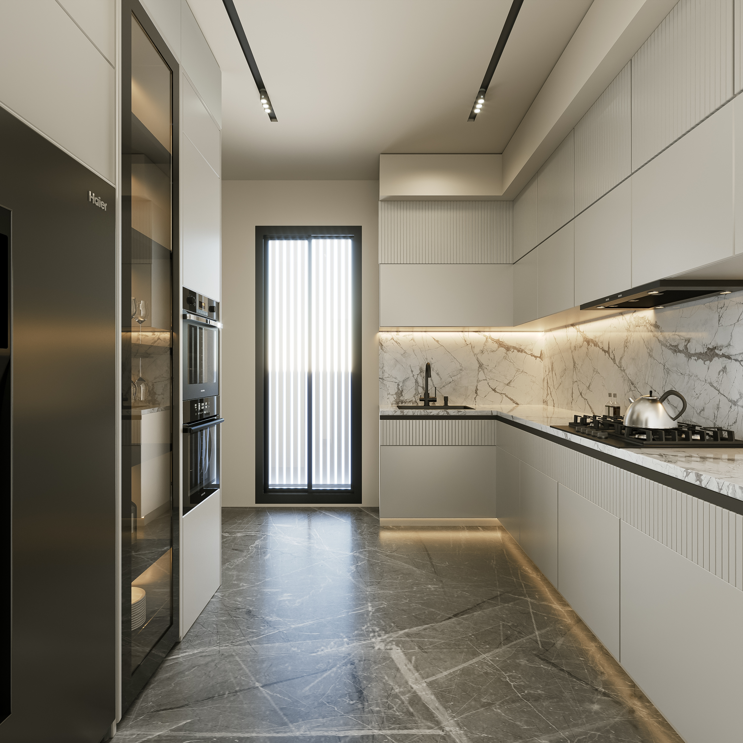 Master Suites Residence – Kitchen, architectural 3D visualisation by Form Arc Visuals