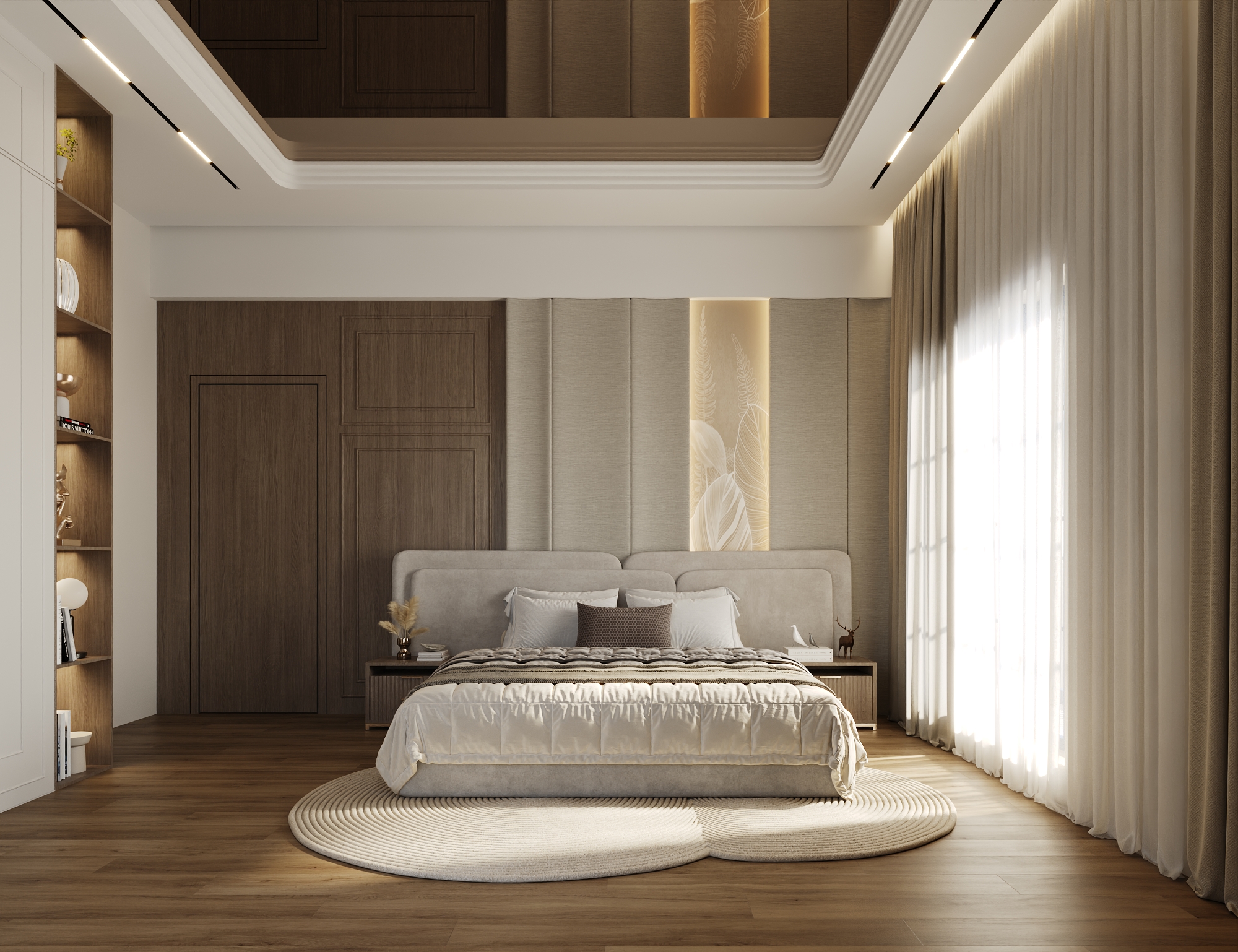 Residential Unit Types – Unit 1-2 - Bedroom 4, architectural 3D visualisation by Form Arc Visuals